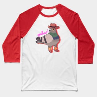 Yee-haw Pigeon Baseball T-Shirt